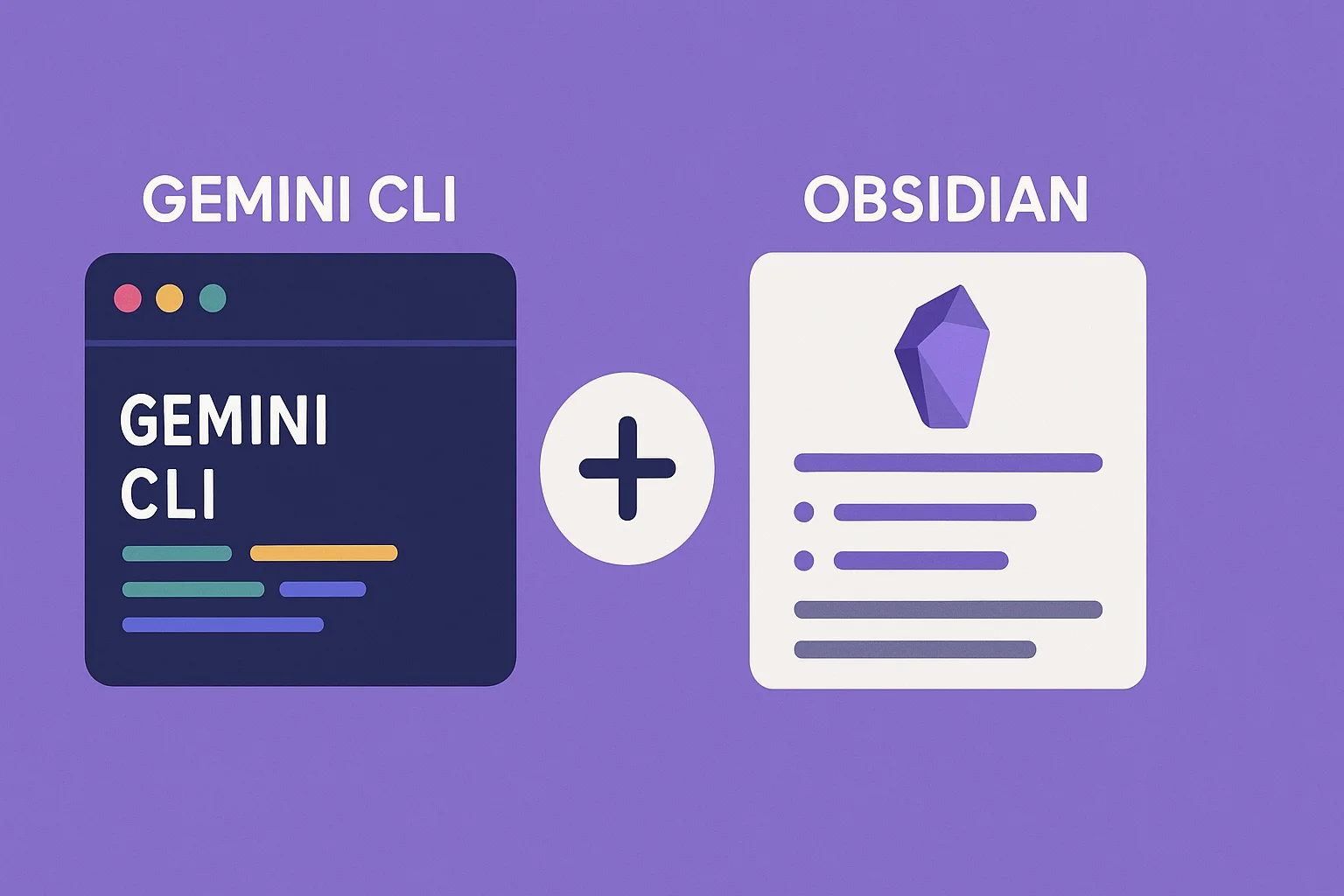 Gemini CLI + Obsidian (이미지 출처: ChatGPT로 생성)
